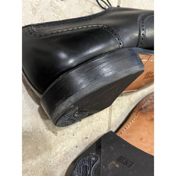Allen Edmonds Marlow Men\'s Dress Shoes Black Leather Wingtip Oxford 10D MINT!!! main image 9